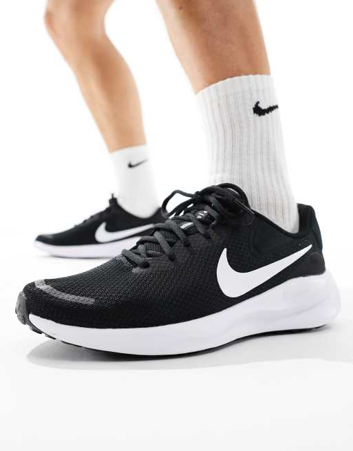 Nike Running – Revolution 7 – Czarno-białe buty sportowe, 5 z 5