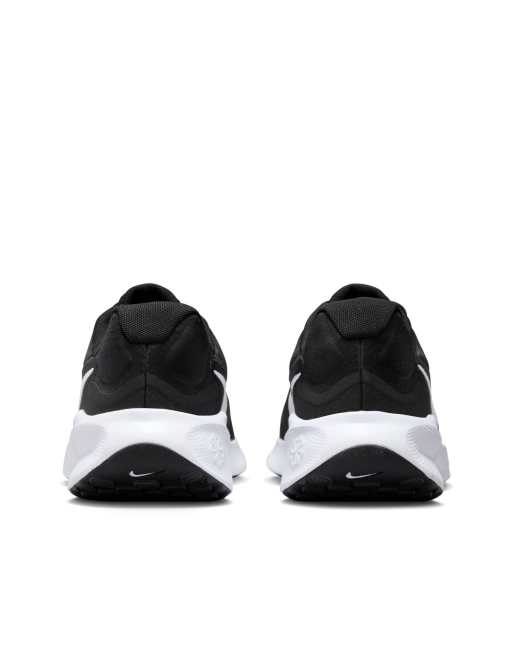 Nike Running Revolution 7 sneakers in black and white, 4 of 4
