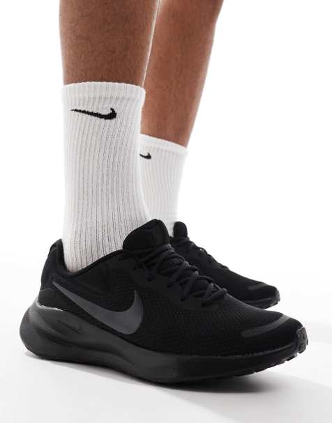 Nike Running – Revolution 7 – Svarta träningsskor - view 1