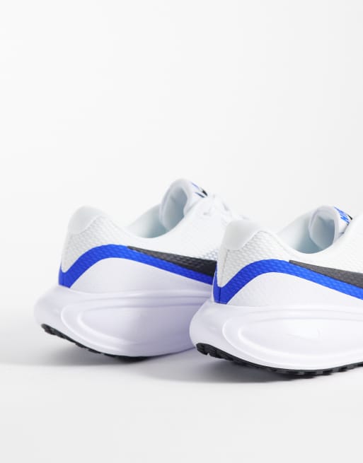 Nike Running Revolution 8 buty sportowe w kolorze białym i niebieskim, 4 z 5