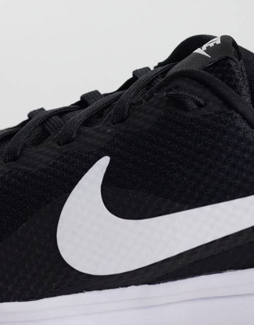 Nike Running – Revolution 8 – Svarta och vita löparskor, 3 av 5