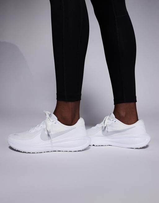 Nike Running Revolution 8 trainers in white , 3 of 5