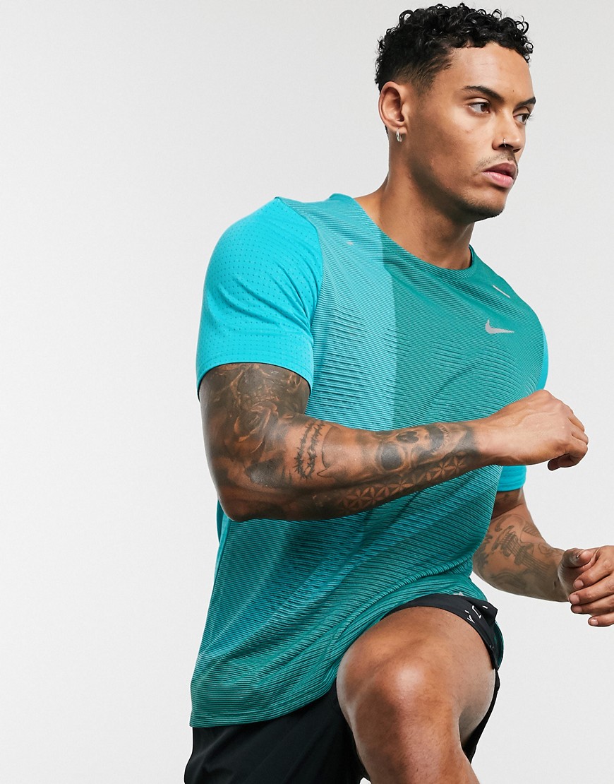 Nike Running - Rise 365 hybrid - Grøn T-shirt