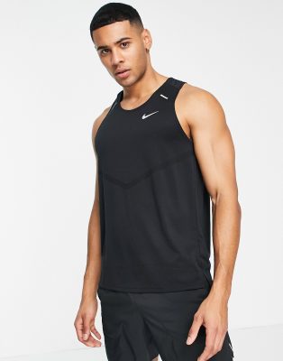 Rise 365 - Top senza maniche in tessuto Dri-FIT nero - Nike Running T-shirt donna  - immagine3