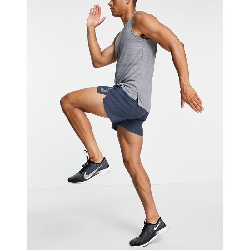 Corsa Uomo Nike Running - Run Division Challenger - Pantaloncini blu