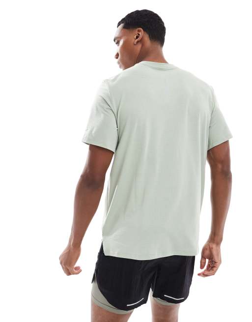 Nike Running – Run Division Dri-FIT – Jasnozielony T-shirt z logo, 2 z 4