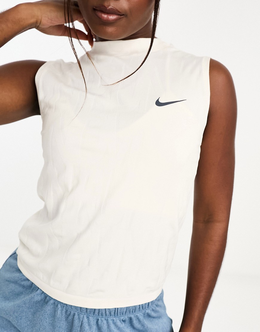 Nike Running Run Division Dri-FIT mono vest in white