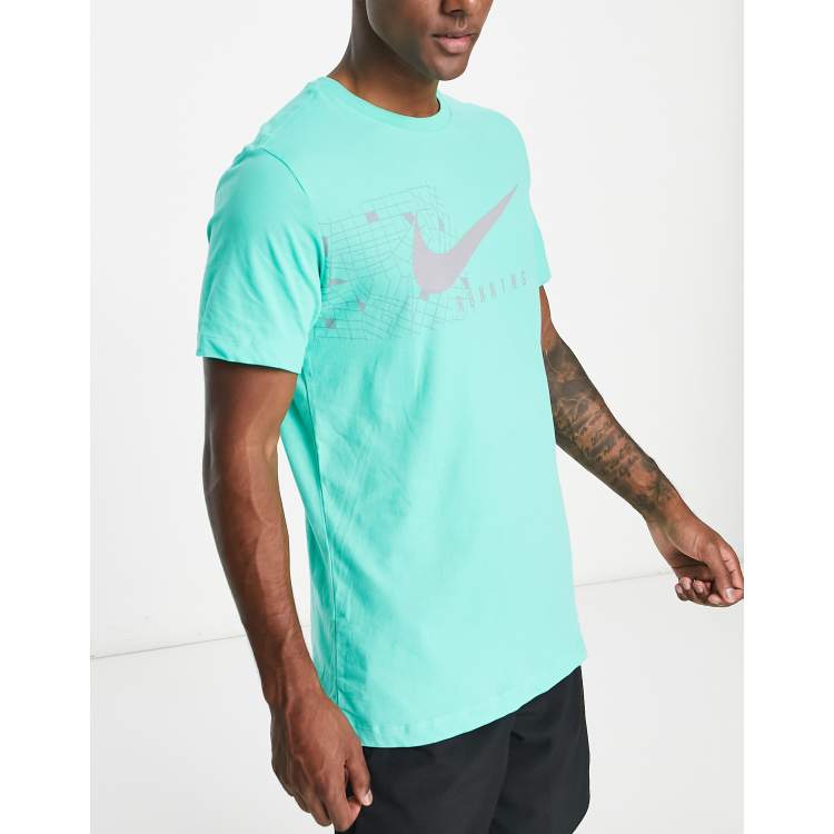 Neerduwen nog een keer leven Nike Running Run Division Dri-FIT reflective graphic t-shirt in mint green  | ASOS