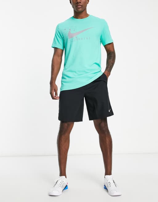 mint green nike running top