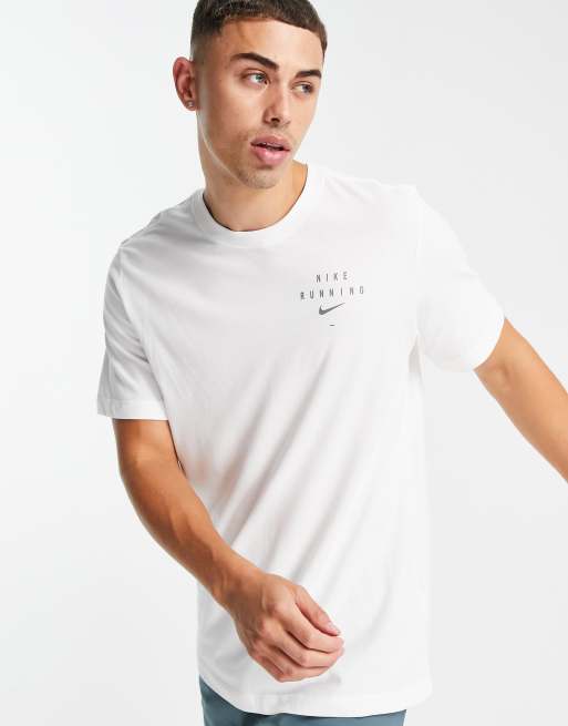 NIKE RUNNING Run Division Logo-Print Cotton-Blend Dri-FIT T-Shirt