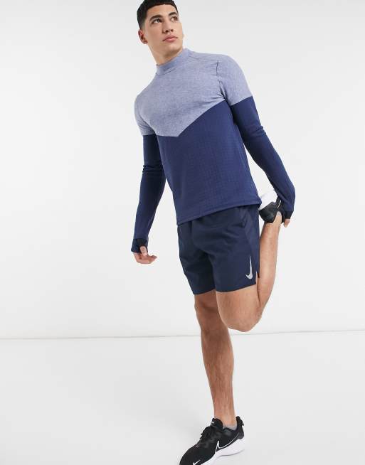 Nike Running Run Division element sphere long sleeve top in blue