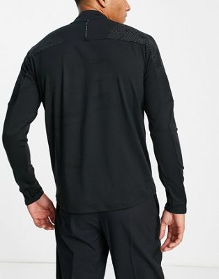 Sweats et sweats à capuche Nike Running - Run Division Flash Element - Top à col zippé - Noir