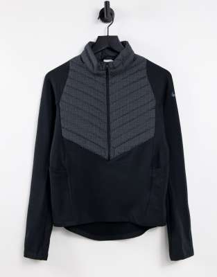 Nike Running - Run Division - Hybrid-Jacke in Schwarz mit reflektierendem Design