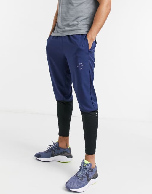 Nike Running Run Division joggers in navy