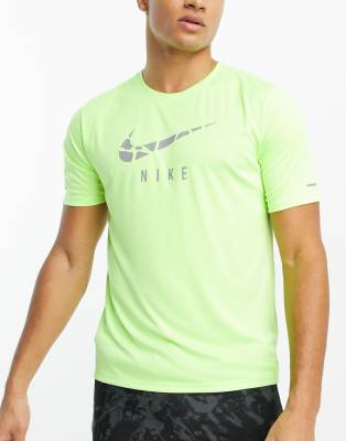 Nike Running - Men - Run Division logo-print Cotton-Blend Dri-Fit T-Shirt White - L