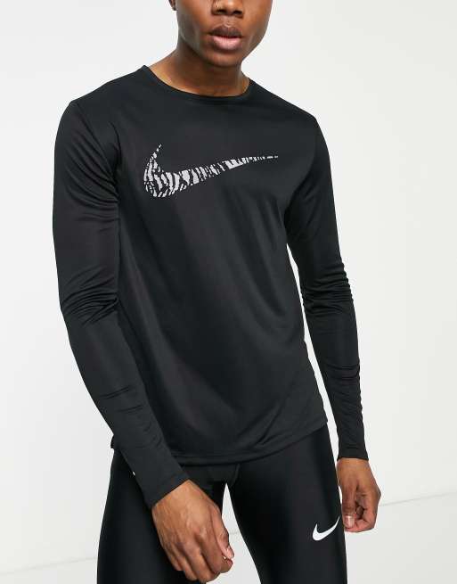 Nike Run Division Long Sleeve T-Shirt Black