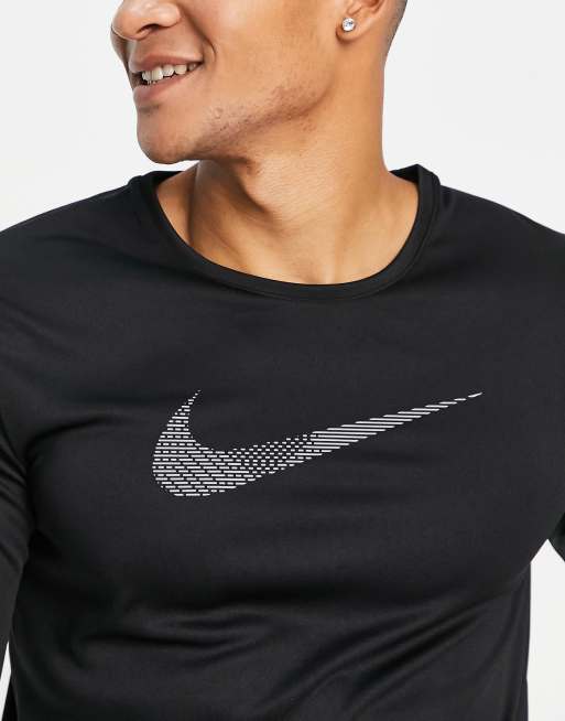 Nike Running Run Division Miler Flash long sleeve t-shirt in black