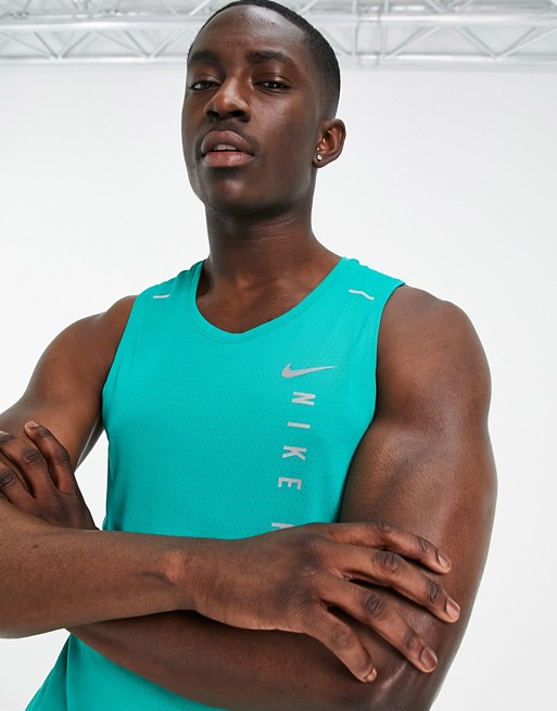 Nike Running Run Division Miler Hybrid vest in green