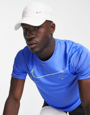 Nike Running Run Division Miler Swoosh t-shirt in royal blue