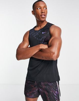 Nike Running Run Division Miler UV vest in black