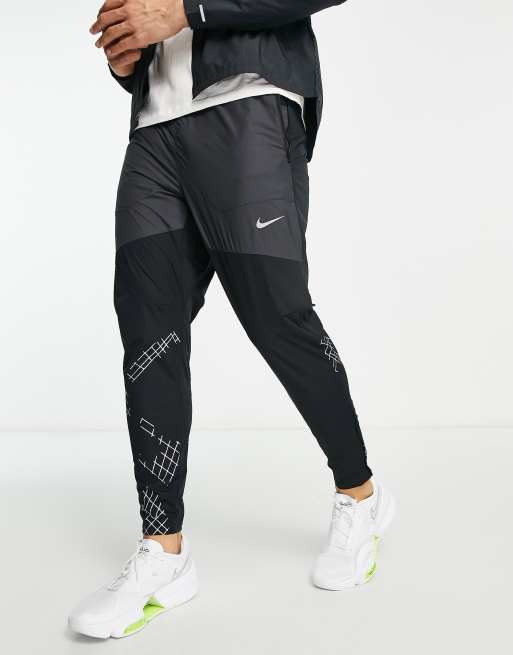 Nike Running - Run Division Phenom Elite Flash - Sort reflekterende joggingbukser