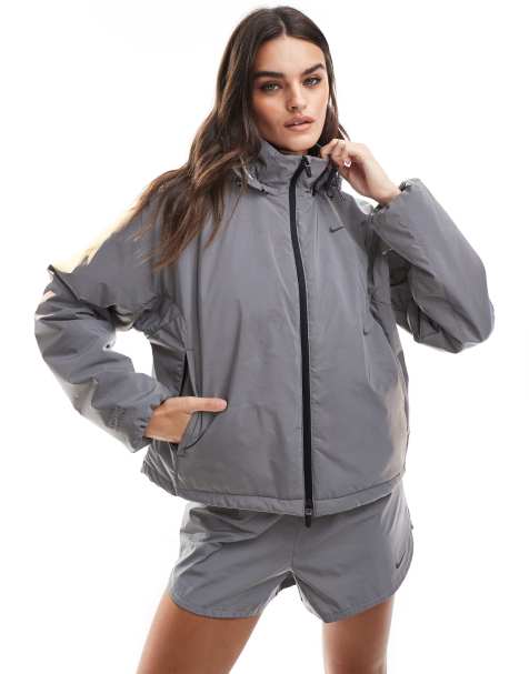 Nike Running Run Division reflective jacket in silver - view 1