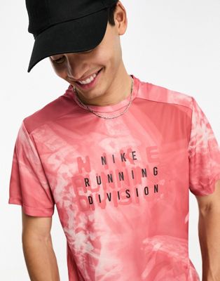 Nike Running Run Division Rise 365 Dri-Fit t-shirt in red - ASOS Price Checker