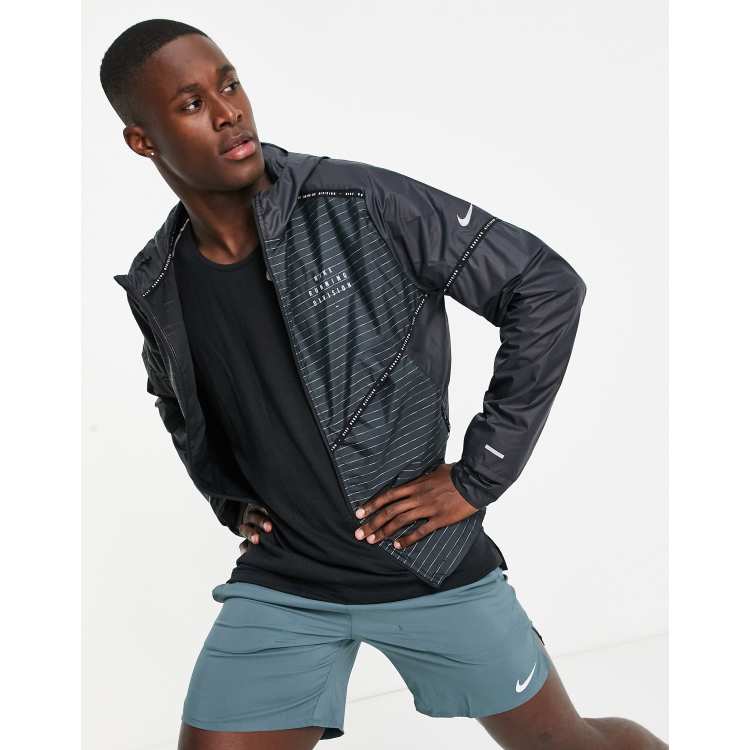 Nike Running Run Division Storm-FIT Flash jacket in black | ASOS