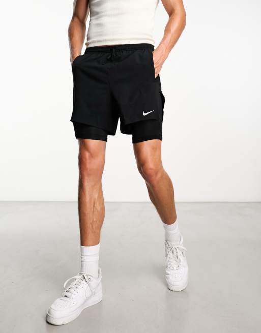 Nike Running Run – Division – Svarta shorts, 8 tum