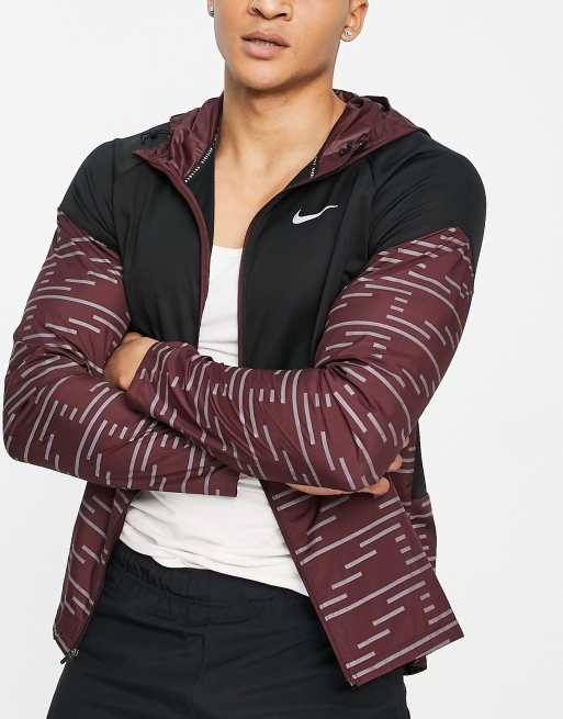 Nike store burgundy jacket