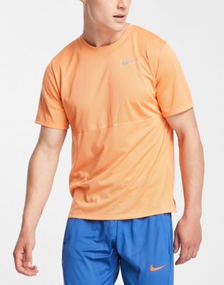 Nike Running Run Dri-FIT t-shirt in peach - ASOS Price Checker