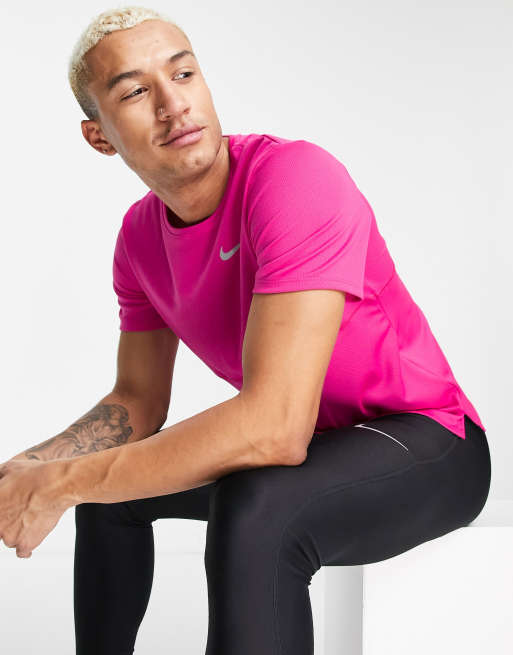 Mens pink nike dri sale fit shirt