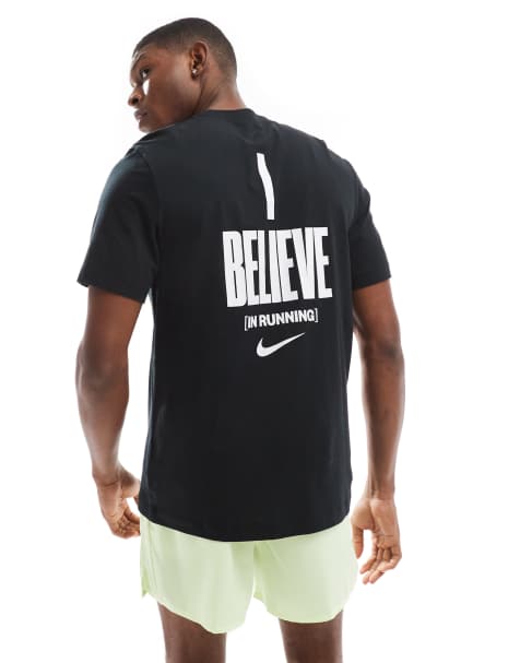 Nike Running Run graphic t-shirt in black - view 1