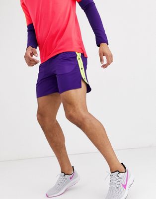 nike wild run shorts purple