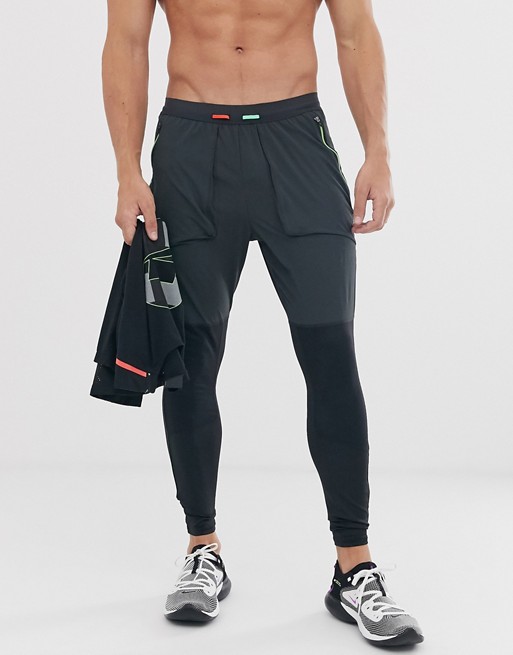 Nike Running Run Wild Pack hybrid tights in black