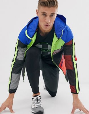 nike running windrunner jacket in multicolour