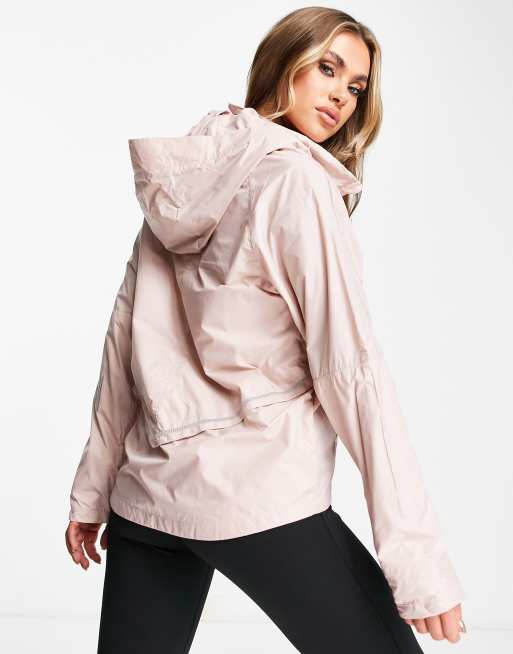 Nike pink rain on sale jacket