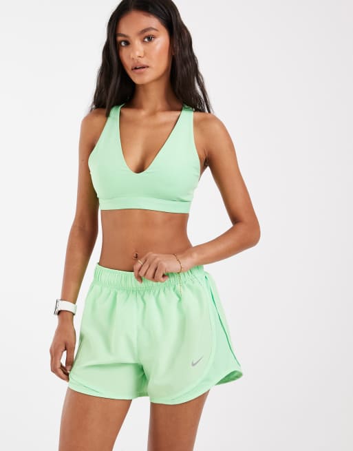 Nike Running short Tempo Dri-FIT taille mi-haute 3 pouces en vert, 2 de 5