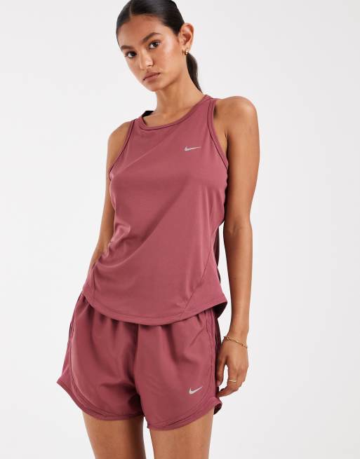 Nike Running short Tempo Dri-FIT taille mi-haute 3 pouces rose, 2 de 5