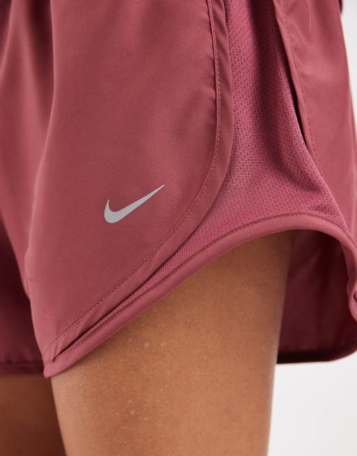 Nike Running short Tempo Dri-FIT taille mi-haute 3 pouces rose, 4 de 5