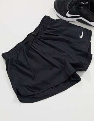 nike running shorts with belt detail