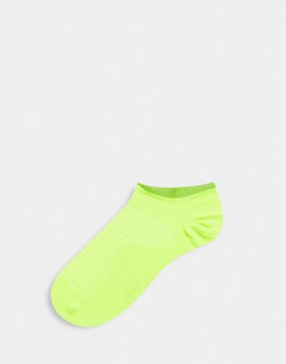 Nike Running Spark Lightweight no-show unisex trainer socks in volt