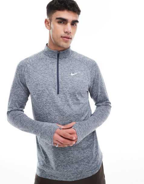 Nike Running Stride 1/2 zip sweatshirt in dark blue - view 1