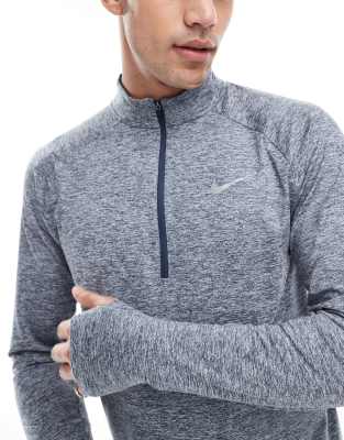 Nike Stride 1/2 Zip Sweatshirt In Blue