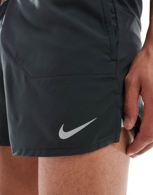 Nike Running Stride 5 inch shorts in black | ASOS