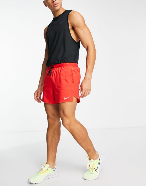 Nike Running Stride 7 inch shorts in red