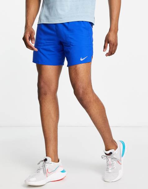 Nike Running – Stride – Blå shorts i Dri-FIT-material, 7 tum - view 1