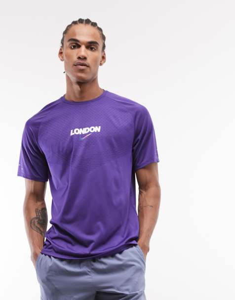 Nike Running - Stride City - Lilla T-shirt - view 1