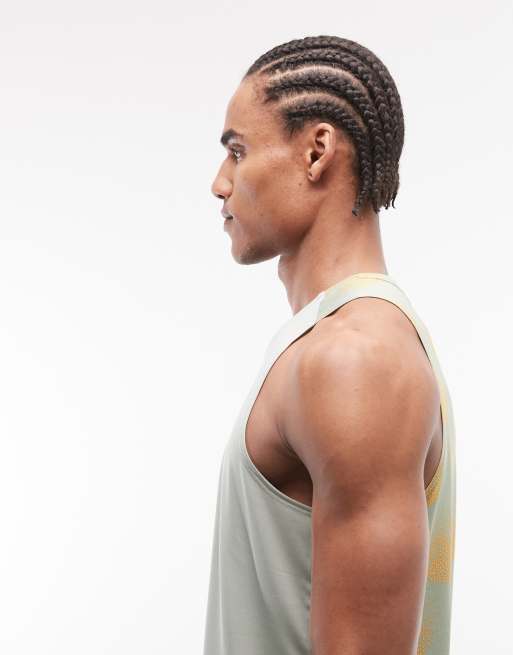 Nike Running - Stride - Débardeur en tissu Dri-FIT à imprimé Dream - Vert, 5 de 5