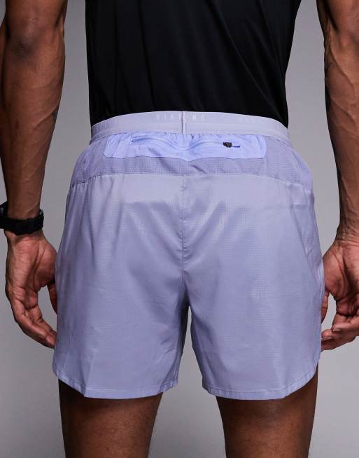 Nike Running - Stride - Dri-FIT - 5-inch short in lichtblauw, 5 van 5